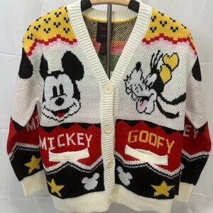 Girls Mickey & Goofy Cardigan Sweater (Kids)